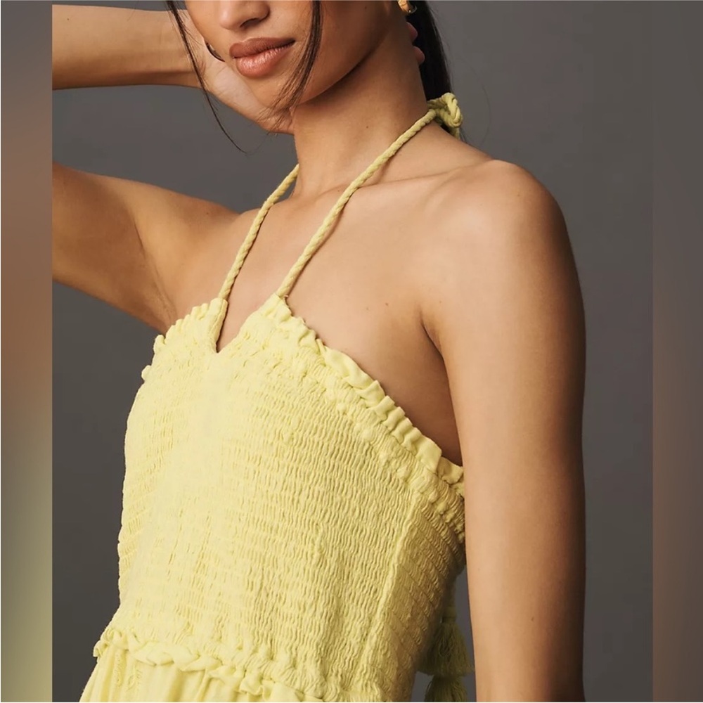 Anthropologie Yellow Jumpsuit - Picture 3 of 12